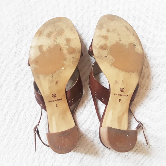 SOLD! Natualizer Leather Block Heel Sandals, Italy - Picture 6 of 8
